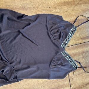 Xhilaration Chocolate Brown Top